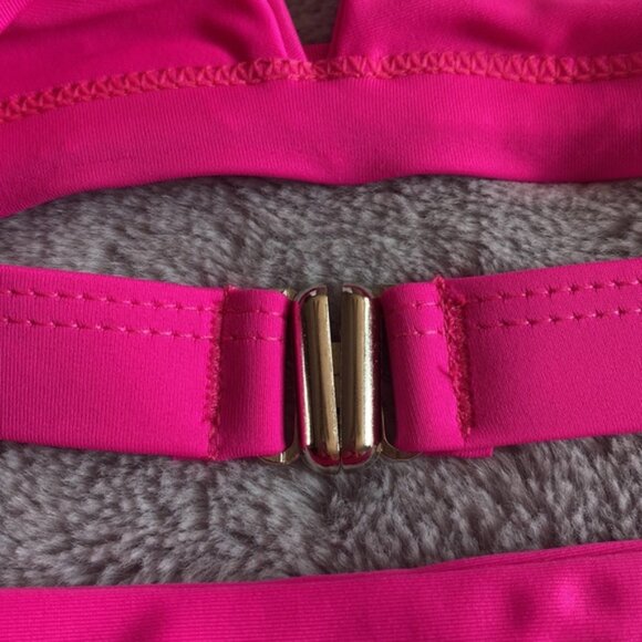 NWOT High Waisted Bikini With Triangle Top - Picture 3 of 4